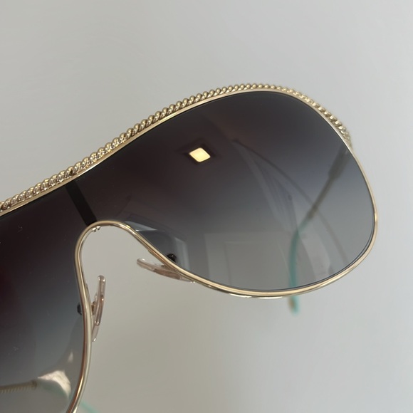 Tiffany & Co. Gold Braided and Signature Blue Women's Sunglasses - Picture 6 of 11